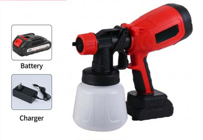 Cordless Electric Paint Sprayer Kit with Dual Batteries