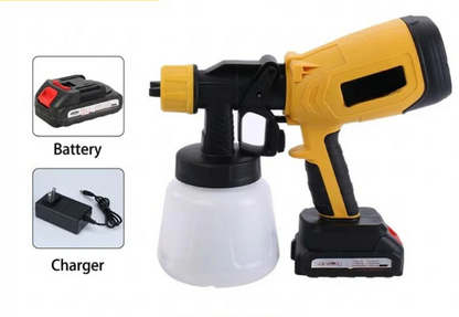 Cordless Electric Paint Sprayer Kit with Dual Batteries