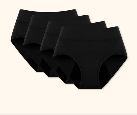 Women's High Waisted Leak Resistant Underwear Set (4 Pack)