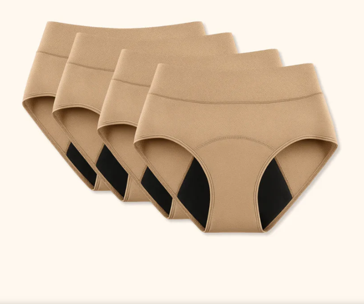 Women's High Waisted Leak Resistant Underwear Set (4 Pack)