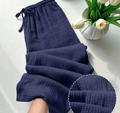 Women's Elastic Waist Drawstring Lounge Pants