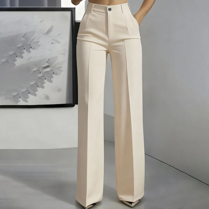 Women’s High Waist Straight Leg Tailored Trousers