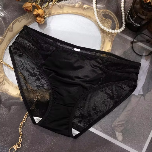 Women’s Lace Trim Mid-Waist Comfort Briefs