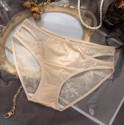 Women’s Lace Trim Mid-Waist Comfort Briefs