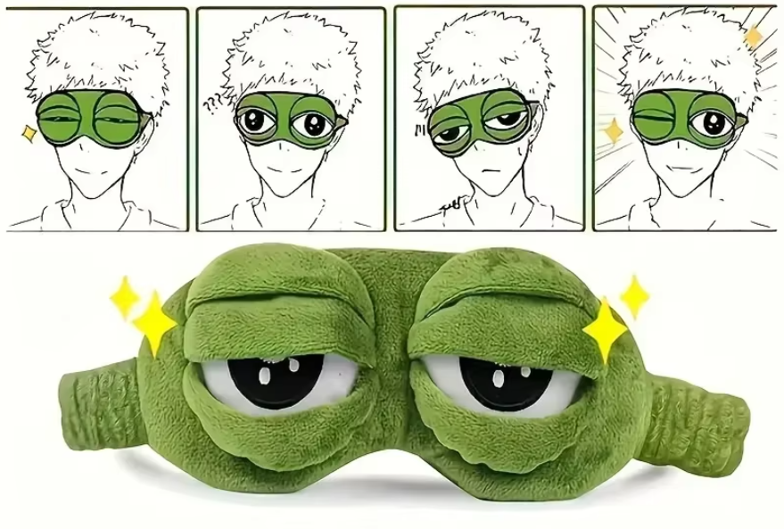 3D Frog Blackout Sleep Mask