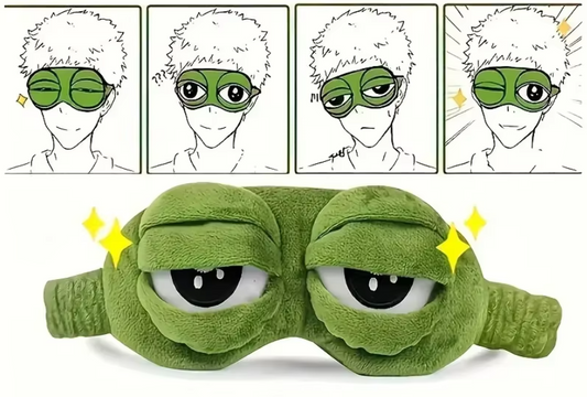 3D Frog Blackout Sleep Mask