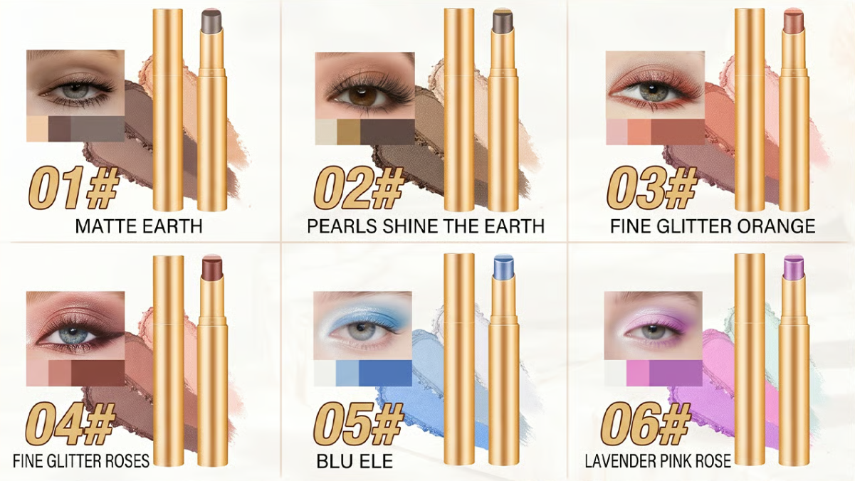 Three-Shade Cream Eyeshadow Stick