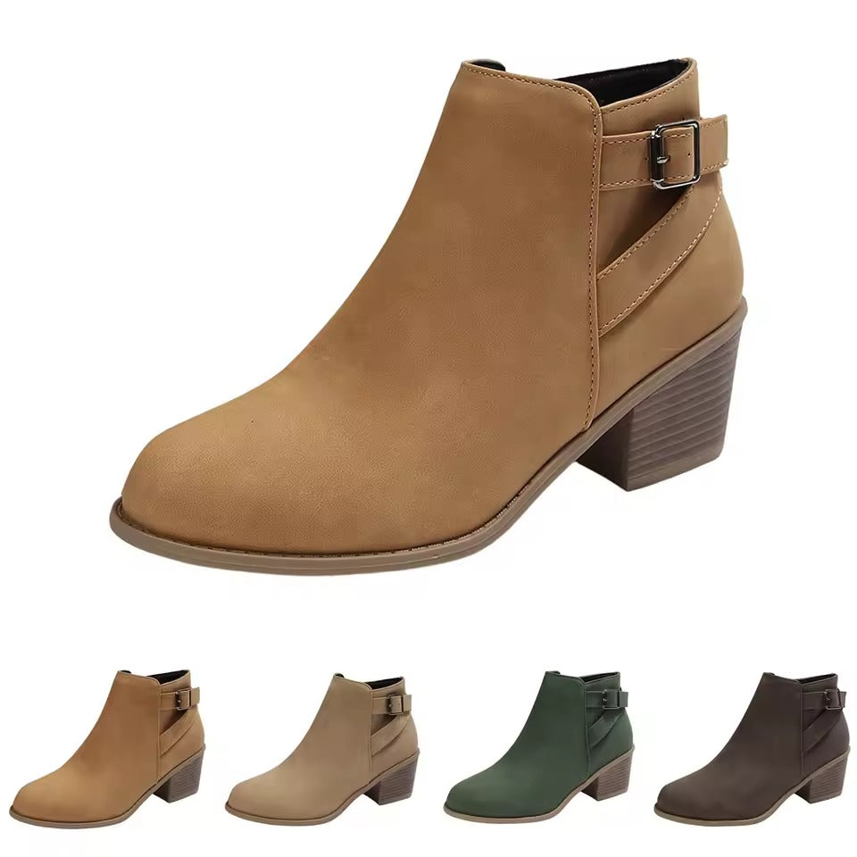 Women's Buckle Ankle Boots