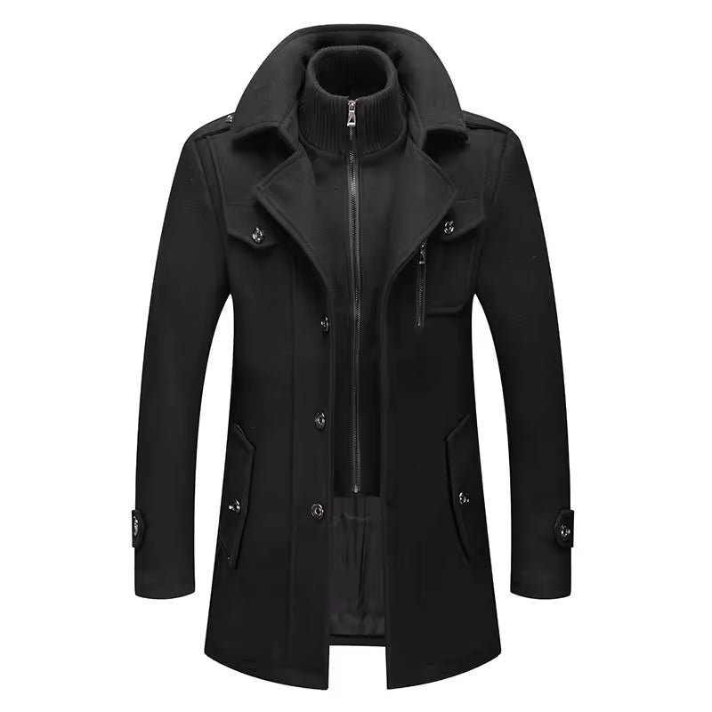 Men's Button-Front Coat