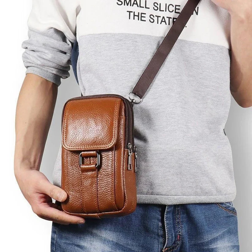 Leather-Look Crossbody Bag