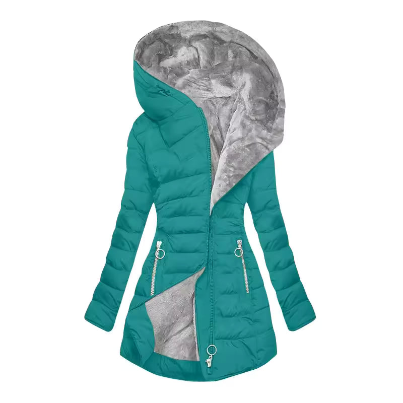 Women's Hooded Quilted Puffer Coat