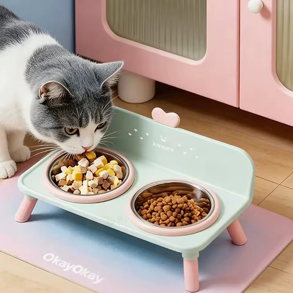 Elevated Double Pet Bowl Stand