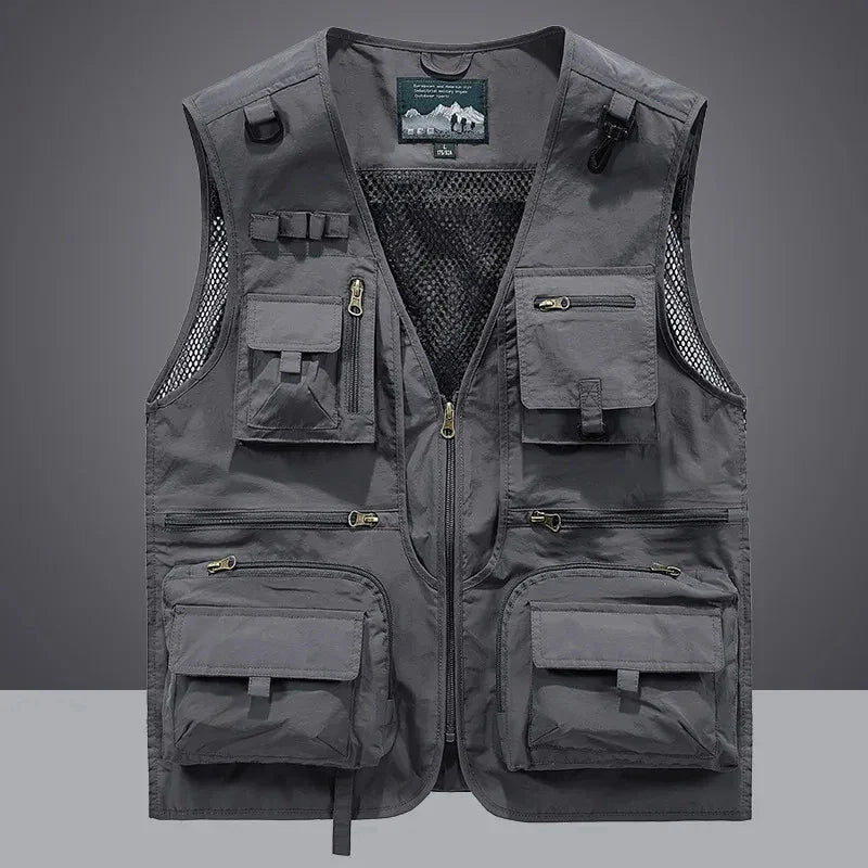 Men’s Lightweight Breathable Multi-Pocket Utility Vest