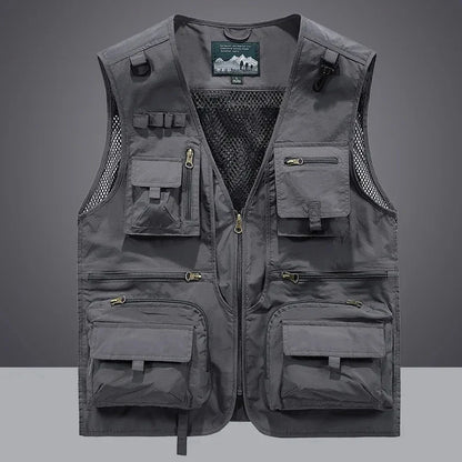 Men’s Lightweight Breathable Multi-Pocket Utility Vest