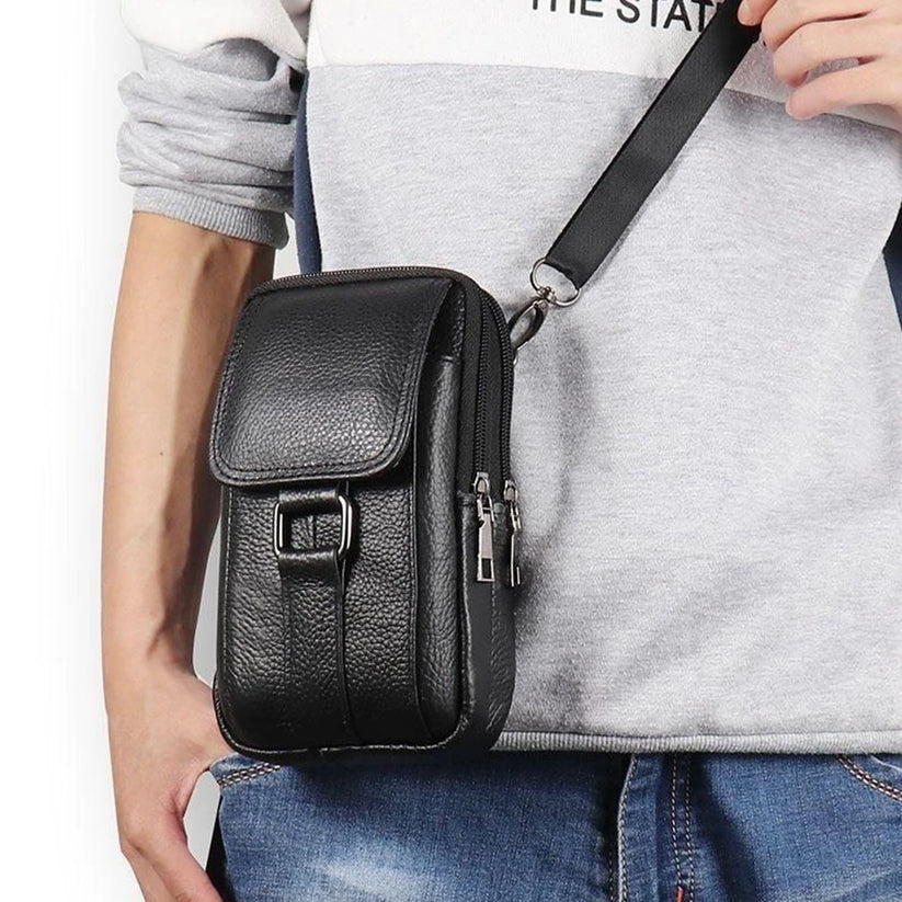 Leather-Look Crossbody Bag