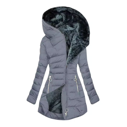 Women's Hooded Quilted Puffer Coat