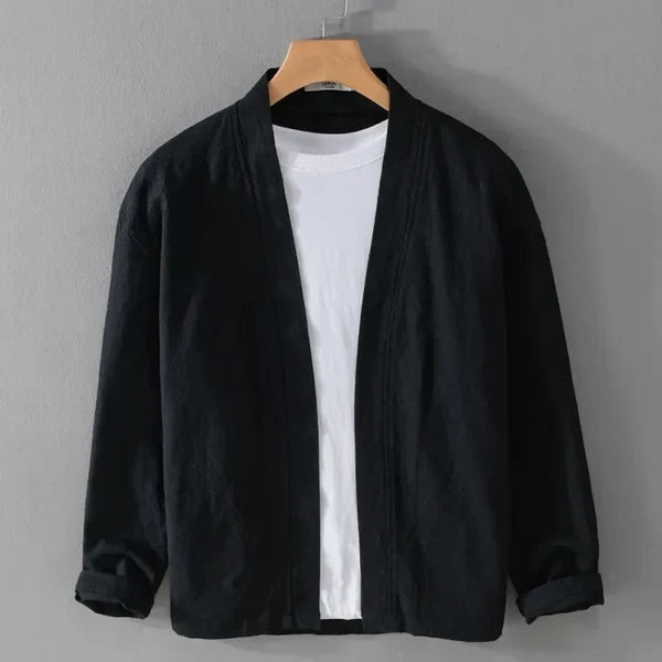 Men’s Relaxed Open-Front Kimono Jacket