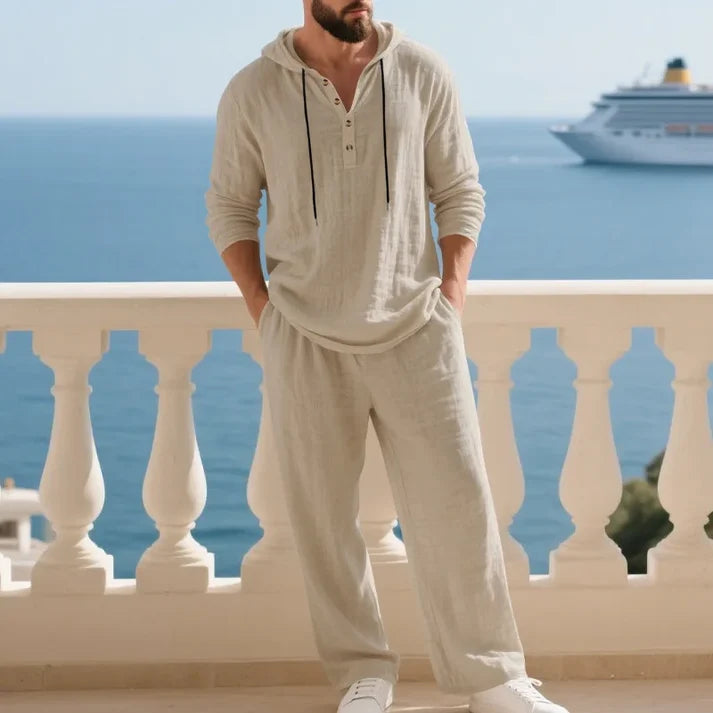 Men's Hooded Two-Piece Casual Set