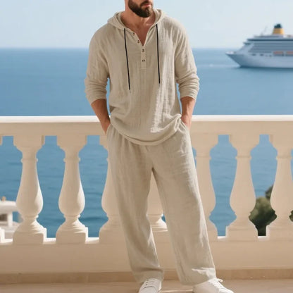 Men's Hooded Two-Piece Casual Set