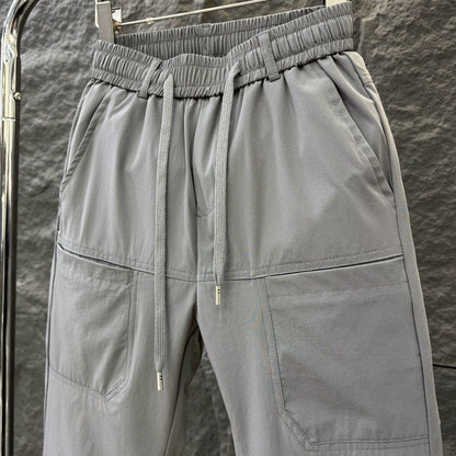 Men's Drawstring Multi-Pocket Cargo Pants