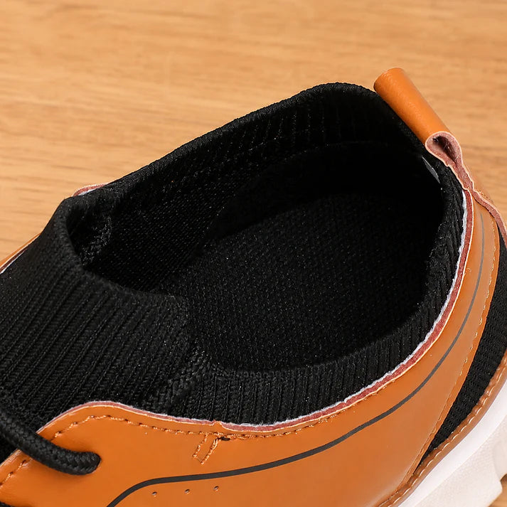 Men's Knit Lace-Up Casual Sneakers