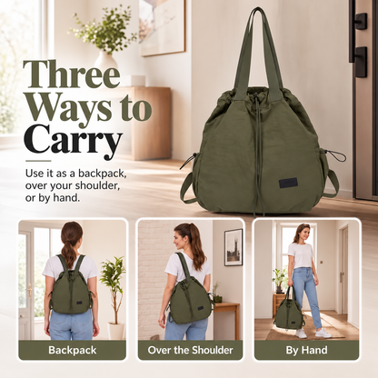 Women's Drawstring Shoulder Backpack