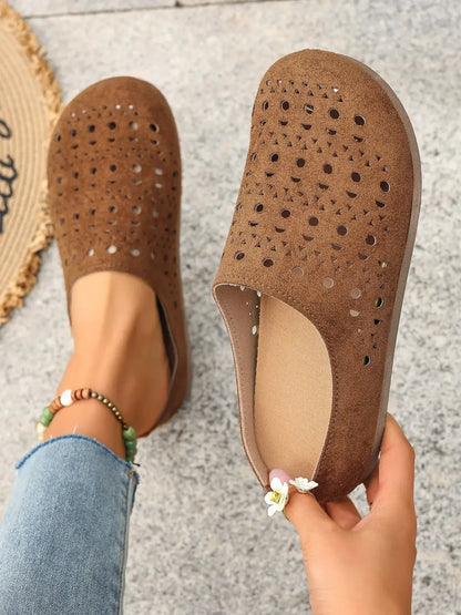 Women's Perforated Slip-On Flats