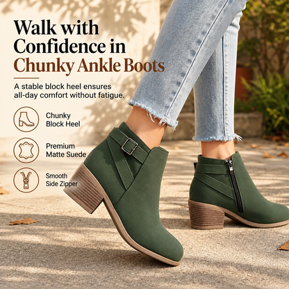 Women's Buckle Ankle Boots