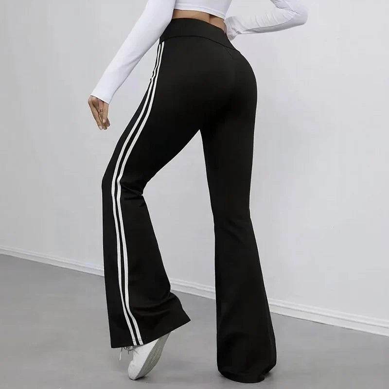 Women's High Waist Flare Pants