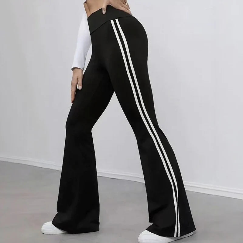 Women's High Waist Flare Pants