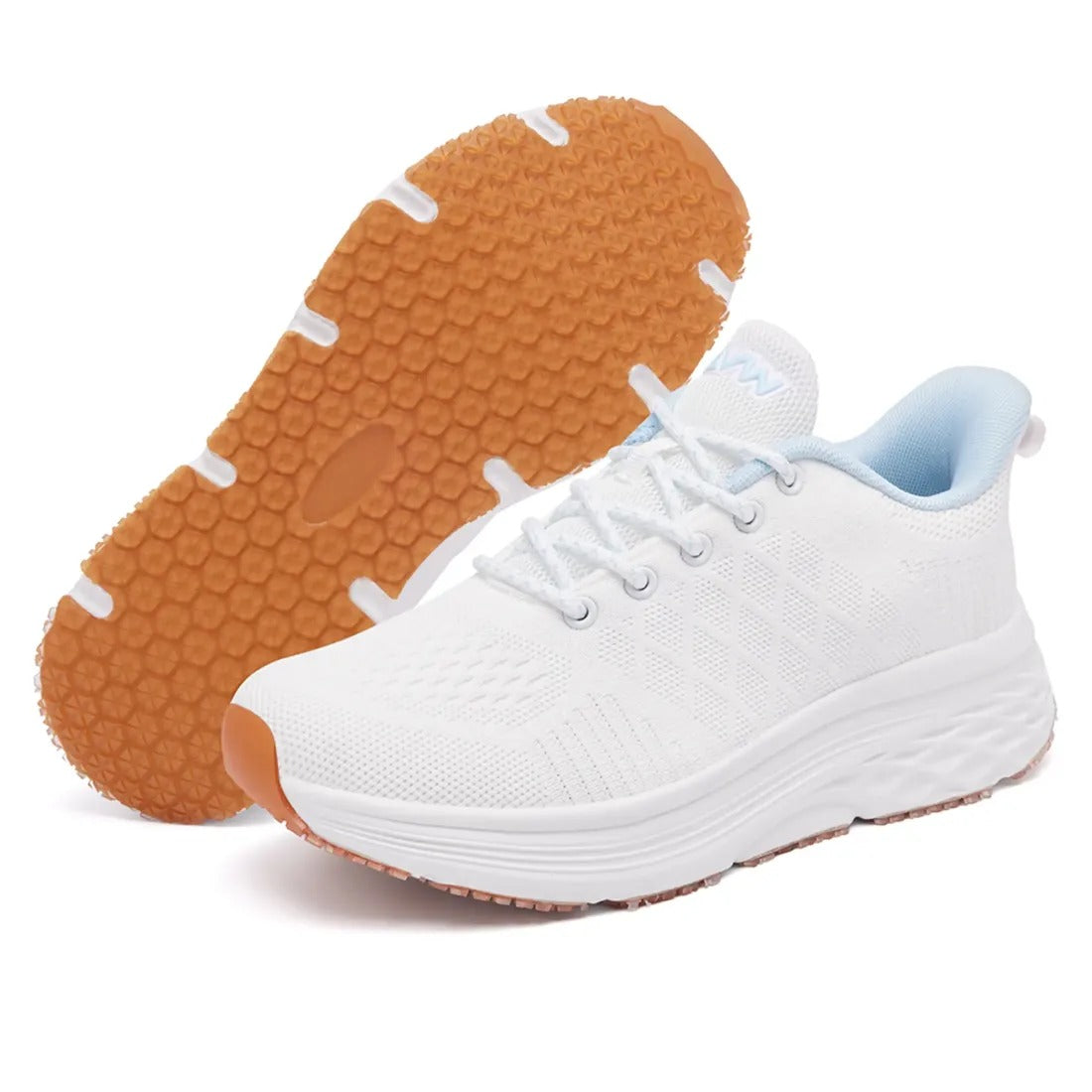 Women's Lace-Up Knit Sneakers