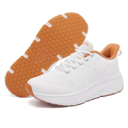 Women's Lace-Up Knit Sneakers