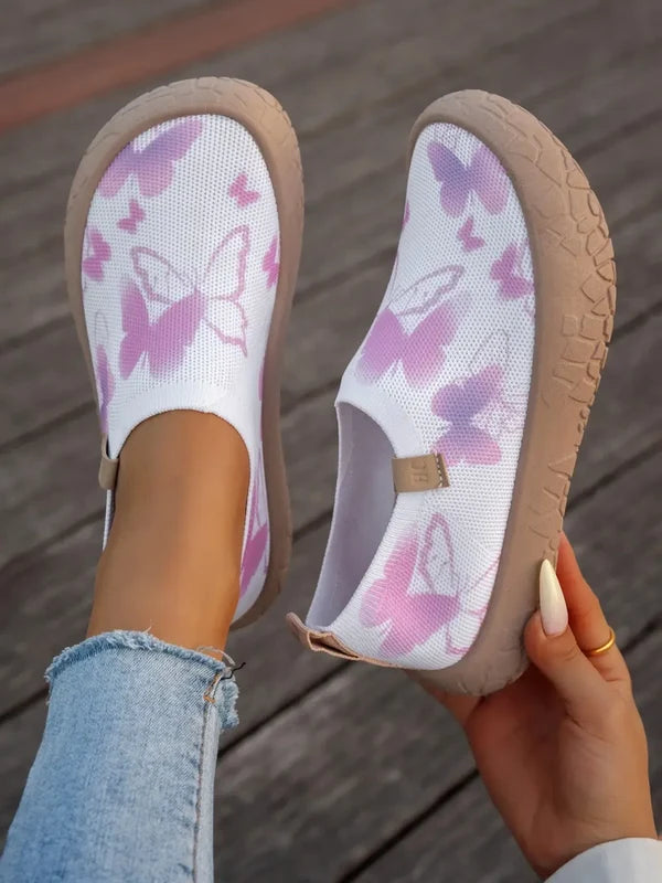 Women’s Knitted Lace-Up Sneakers