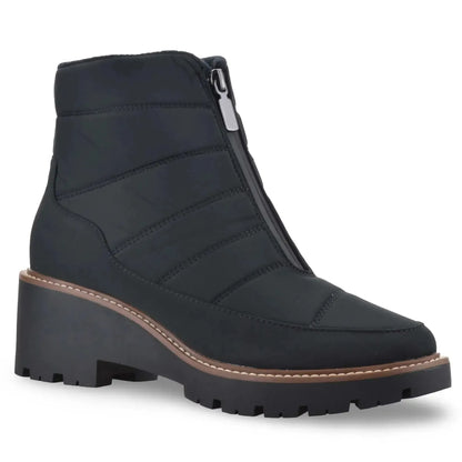 Women's Zip Ankle Boots with Lug Sole