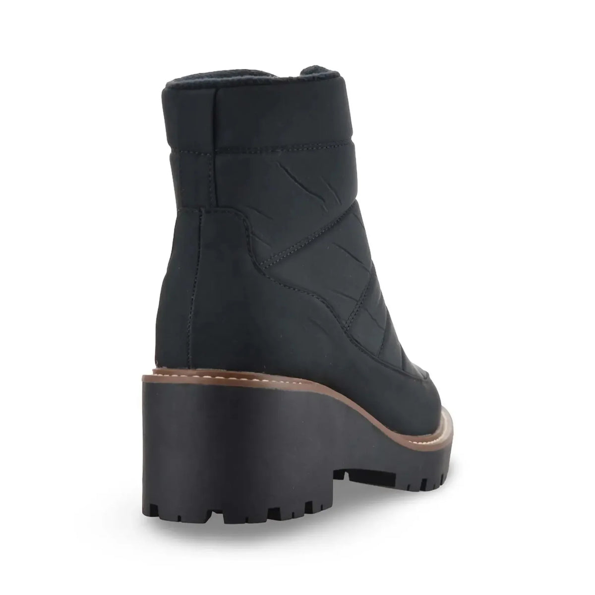 Women's Zip Ankle Boots with Lug Sole