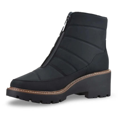 Women's Zip Ankle Boots with Lug Sole