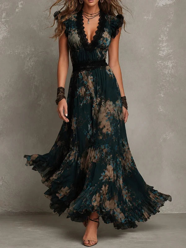 Women’s Floral Tiered Dress