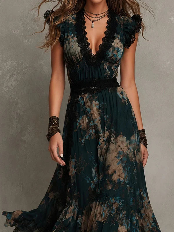 Women’s Floral Tiered Dress