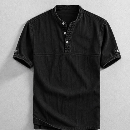 Men's Short Sleeve Henley Shirt
