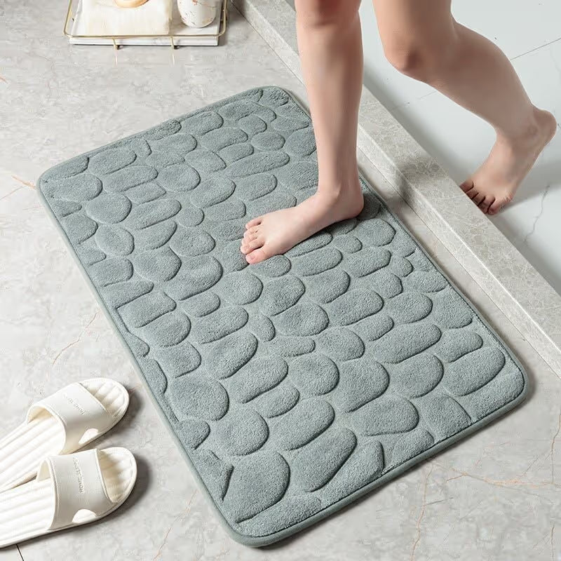Cobblestone Pattern Bath Mat