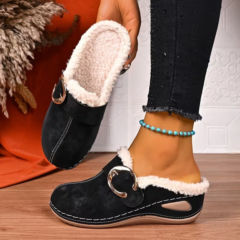Women's Buckle Mules