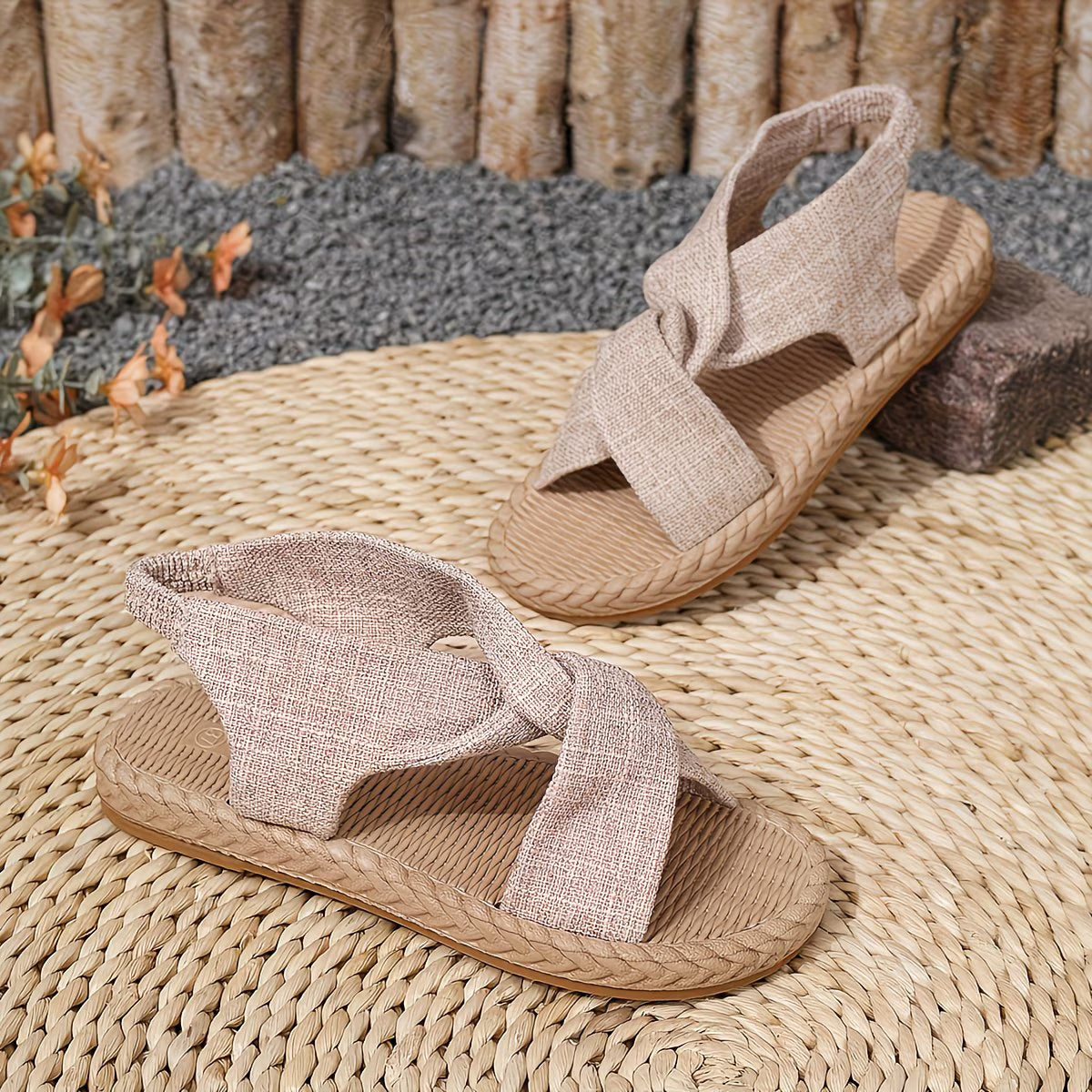 Women's Crisscross Slingback Flat Sandals