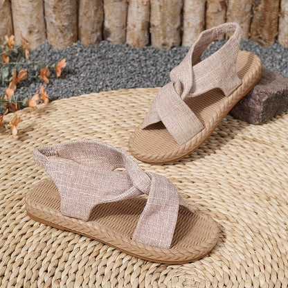 Women's Crisscross Slingback Flat Sandals