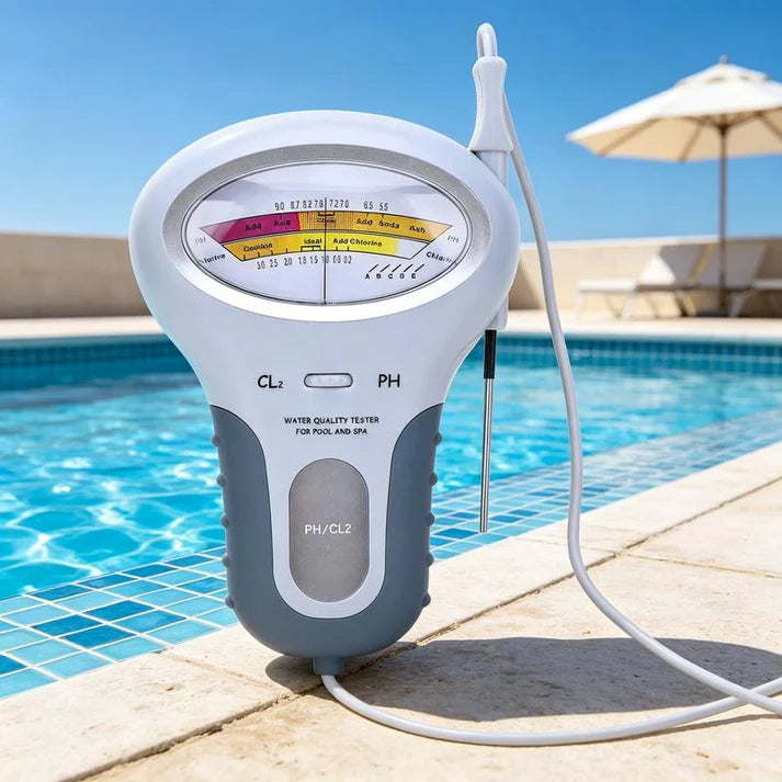 Pool Water pH and Chlorine Test Meter