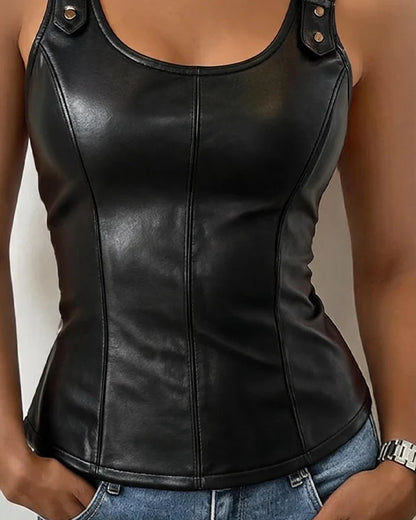 Women's U-Neck Fitted Tank Top