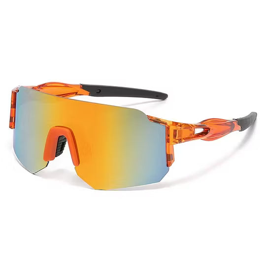 Sport Sunglasses with Oversized Frame and UV Protection