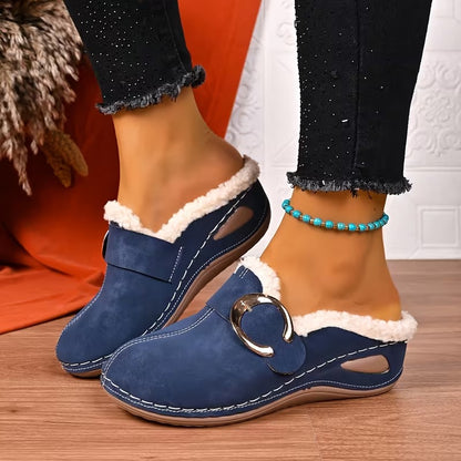 Women's Buckle Mules