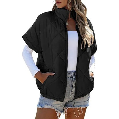Women's Quilted Zip-Front Vest