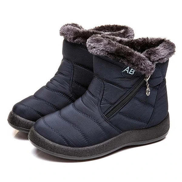Women's Fuzzy Trim Ankle Boots