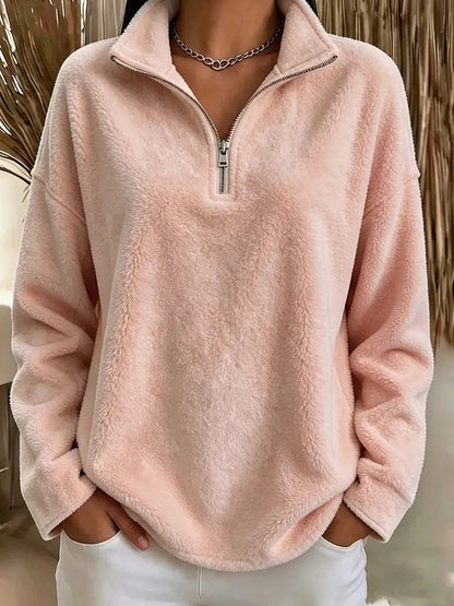 Women's Quarter-Zip Collared Pullover